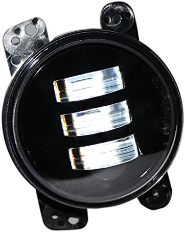 DawooLux Jeep Wrangler 4" Led Fog Headlight Conversion Kits with White DRL For Jeep Wrangler JK TJ