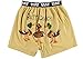 Lazy One Mens Butt Quack-Duck Boxers, Tan, Medium