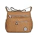 TianHengYi Womens Lightweight Nylon Cross-body Shoulder Bag Casual Messenger Bag with Zipper Pockets