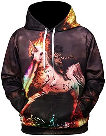 PMNADOU Novelty Space Galaxy 3d Hoodies Sweatshirts Men With Hat Print Stars Nebula 2018 Newest 15 XXXL