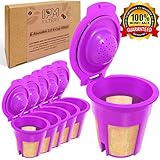 IPM Filters Gold 6 Refillable/Reusable Gold Plated K-Cups, Coffee Filters for Keurig 2.0, K200, K250, K300, K350, K400, K450, K500, K550, K560 and All 1.0 Brewers