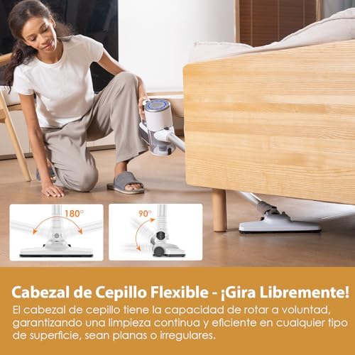 Aspiradora sin Cable S6PRO,30KPa Escoba Aspiradora sin Cable