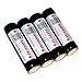 18650 Protected Li-ion Batteries HIXON High Performance 3400mAh Battery for LED Torch(Panasonic Cell) 4 PCS
