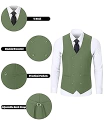 Mens Slim Fit Suits Wedding 3 Piece Suit Set