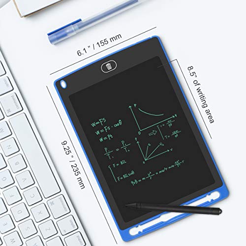 LCD Writing Tablet, 8.5" Electronic Drawing Tablet for Kids, Portable Reusable Erasable Ewriter Handwriting Drawing Board Doodle Pad Gift for Kids and Adults at Home, School and Office (Blue)