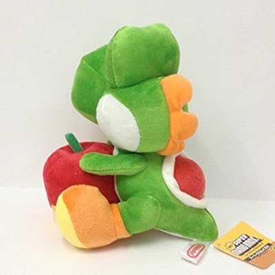 Super Mario Yoshi's Story Plush Green Yoshi Apple Soft Toy Stuffed Animal 8"