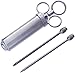 Luxe Grill Stainless Steel Meat Injector Kit with 2 Commercial Marinade Needles and 2-oz Large Capacity Barrel