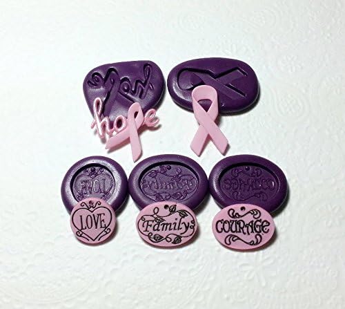 Breast Cancer Pink Ribbon Project Silicone Molds Set (18-32mm)