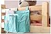 8 Pockets Hanging Bedside Caddy Organizer for Dorm Bedroom Bunks Bed TV Remote Controller Holder Baby Cot Stroller Nursery Diaper Cup Holder Organizer Pushchair Storage Bag Magzine Cellphone Case