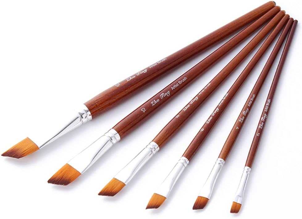 iplusmile Brushes Acrylic Paint Brush Small Nylon Hair Brush for Kids