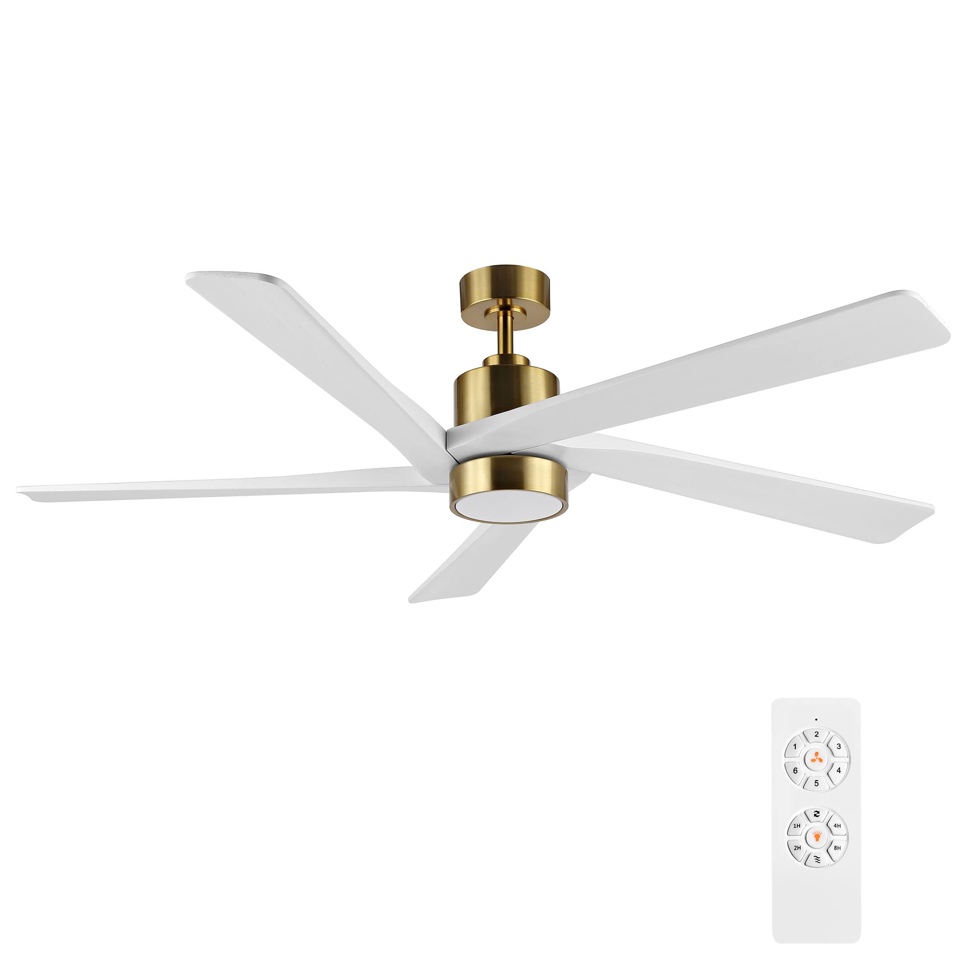WINGBO 54 Inch DC Ceiling Fan with Lights and