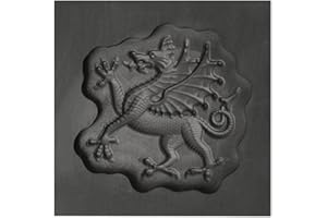 PMC SUPPLIES LLC Small Flourish Dragon 3D Graphite Ingot Mold Metal Melting Casting Refining Scrap Jewelry Making