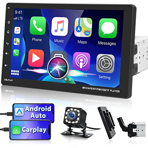 Car Stereo Single Din Apple Carplay Android Auto Detachable 9 Inch