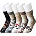 IMAXSELL 5 Pairs Women's Novelty Funky Pet Animal Print Pattern Casual Comfortable Cartoon Cotton Crew Socks