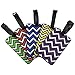Oliveland Chevron Design Set of 5 Luggage Tags Zigzag Luggage Tag
