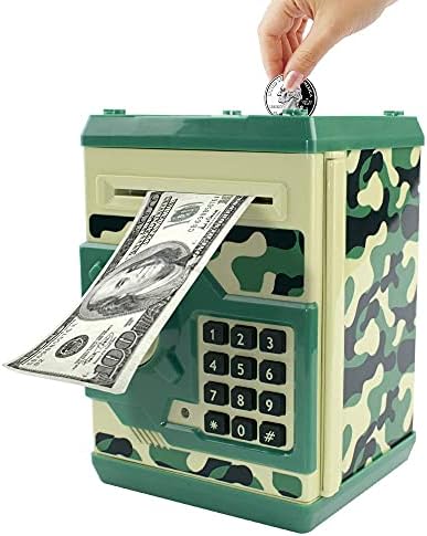 Totola Piggy Bank Electronic Mini ATM for Kids Baby Toy, Auto