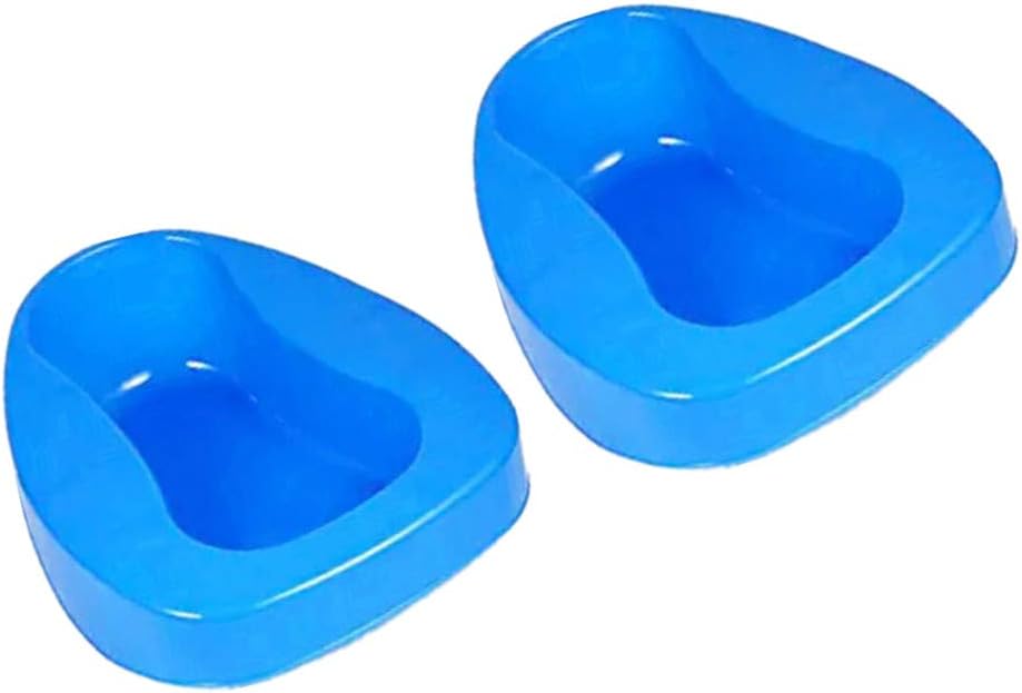 YUMSUM Large Stack-able Smooth Contoured Bedpans,2 Pack