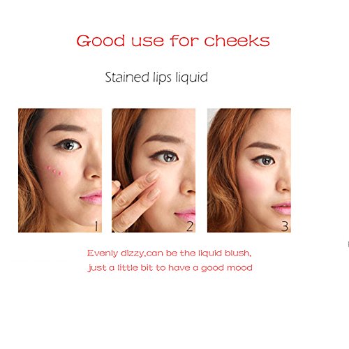 image for Molie Liquid Cherry Pink Lip Tint Stain Magic Lip Plumper Nature Long 