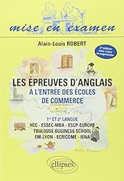 Les  épreuves d'anglais à l'entrée des écoles de commerce