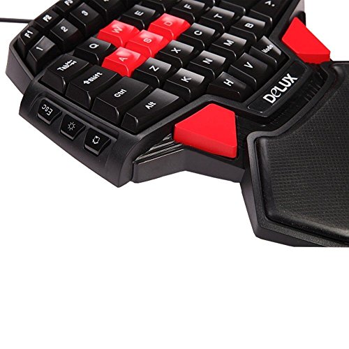 DEEBOL New Version 46Key Wired Professional Singlehanded No Backlit