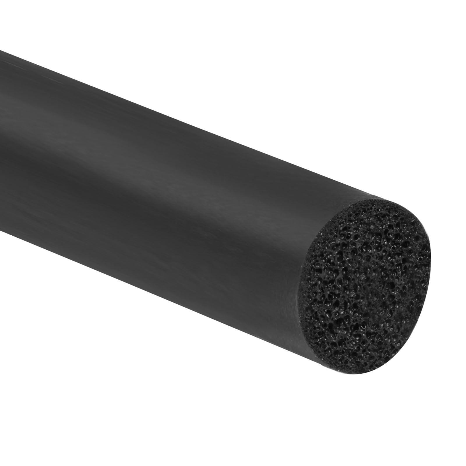 PATIKIL 25/64 Inch x 16.4 Feet Backer Rod, Foam Rope Caulk Crack Joint Filler Roll Seal Weather Strip for Home Construction, Black