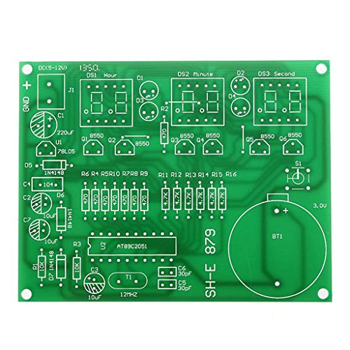 DAOKI DIY Kit Module 9V-12V AT89C2051 6 Digital LED Electronic Clock Parts Components
