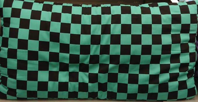 Amazon Co Jp 市松模様 鬼滅の刃 竈門炭治郎柄 日本製 長座布団 59 110 クッション Comic Anime アニメ ホビー 通販