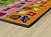 Flagship Carpets Fun at School Educational Machine Washable Carpet for Childrens Classroom, Home Learning and Playroom Rug or Children's Bedroom, 3' x 5', Multicolor