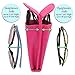 MyEyeglassCase Pink Double Eyeglass Case | Semi Soft Glasses case with magnetic closure | Dual Eyeglass Case for Women & Men (IP822 Pink2)