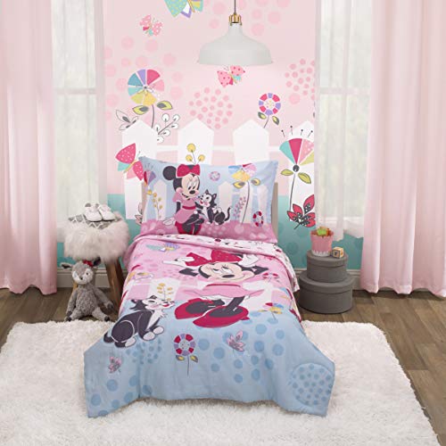 Disney Minnie Mouse Minnie in Pink 2Piece Toddler Sheet Set Fitted