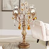 Golden Droplets 19 1/2" High Candelabra Votive