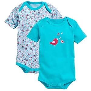 Schnizler Body 1/4-Arm 2er Pack Vögelchen baby-meisjes Vormende body (1-Pack)