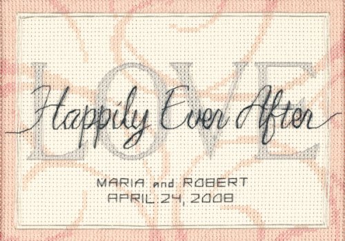 Dimensions Happily Ever After Wedding Record Mini Counted Cross Stitch-7