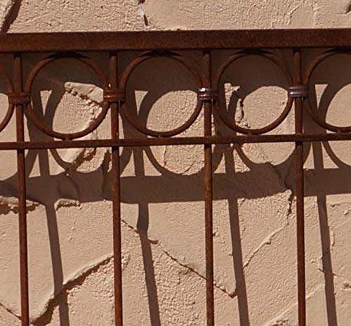 Gabella Metallzaun Schmiedeeisen Eisenzaun Zaun Zäune Anello-Z80/200Roh Rostig – Bild 3