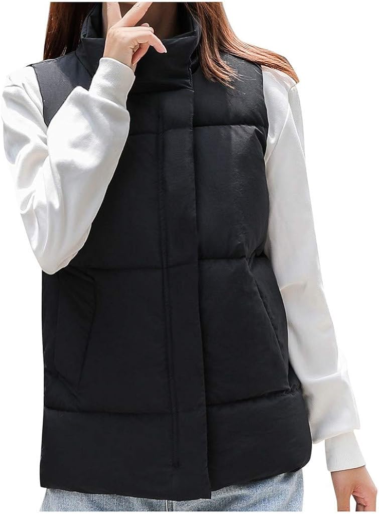 Damen Daunenweste Winter - Ärmellose Steppweste Lang Für Herbst & Winter