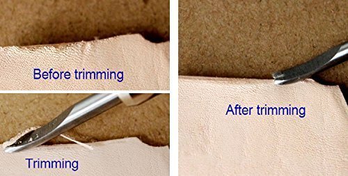 7 in 1 Adjustable Pro Stitching Groover and Creasing Edge Beveler Leathercraft Sets to Sew & Crease Leather