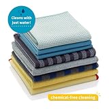 E-Cloth Microfiber Home Cleaning Set for Chemical-Free Cleaning with Just Water, 8 Cloth Set