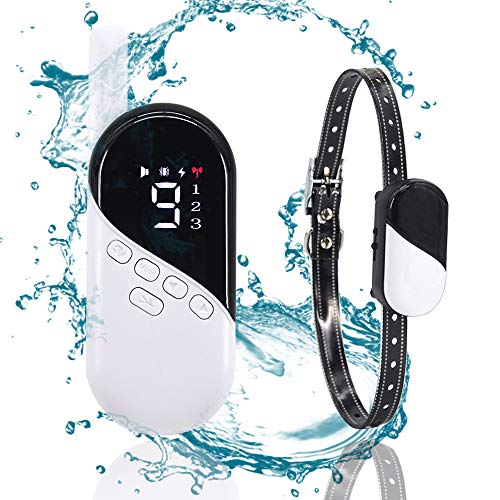 MASBRILL Dog Training Collar, Rechargeable Shock Vibration Sound Collar with 1000FT Remote, for Small Medium Big Dogs, Control 3 Dogs at The Same Time