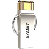 EAGET V90 32GB Dual USB Flash Drive, 2 in 1 USB 3.0 OTG Memory Stick for Android Smartphones & Tablets Samsung Galaxy S7 Edge S6 Edge S5 S4 S3, Google Nexus 10/9/7/6/5, Android OTG Supported Devices, Up to 140MB/s - 32GB