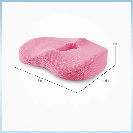 Orthopedisch Memory Foam Cushion Ischias Kussen Verlicht Aambeien Staartbeen Taille Pain Bieden Ondersteuning Correctieligging Roze C Aijia Amazon Nl
