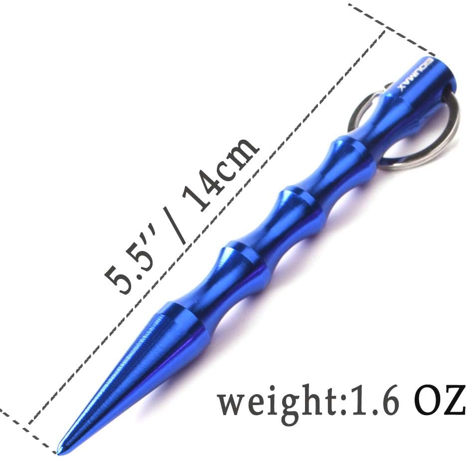 EIOUMAX Self-Defence Key Chain Aluminum Anti-Wolf Defense Keychain, Ladies's Aviation Rings - 1 Pack with 5 items : Sports & Outdoors
