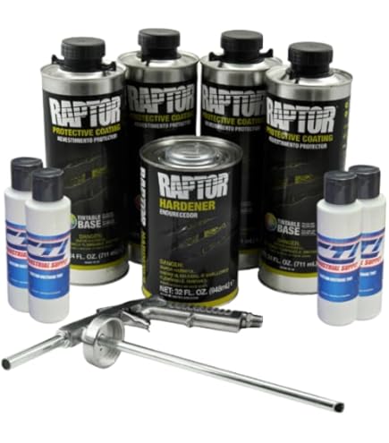 U-POLのRAPTOR LINER ホワイト４L 塗装ガンセット ホワイト【4L ガン付】U-POL RAPTOR LINER 正規品 ラプターライナー