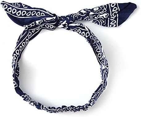 MTFS Hip hop Sports Unisex Elastic Kerchief Headband Headwear (Blue)