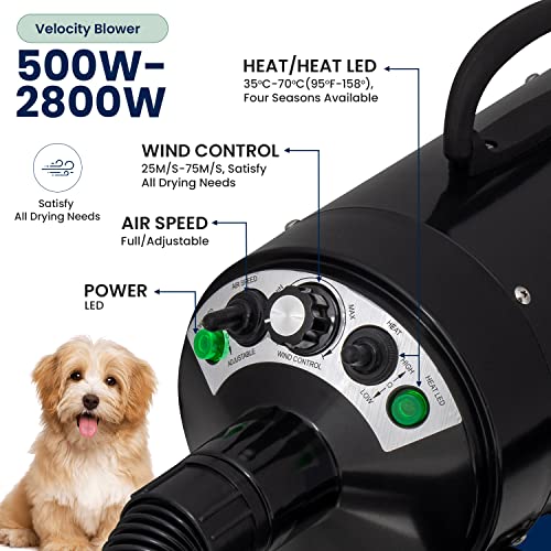 My Pet Command 110V Dog Hair Force Dryer Professional High Velocity