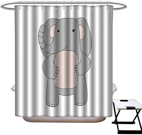 Amazon Longbuyer シャワーフック付き かわいいアニメ 中国十二支 アイコン シャワーカーテン 幅36 X 長さ72 W48 X L84 シャワーカーテン ホーム キッチン オンライン通販