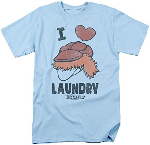 Fraggle Rock Classic TV Show Boober I Heart Laundry And Logo Adult T-Shirt Tee