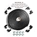 23.2ft Set -16 Corner Guard protectors. SafeBaby & Child Safety baby proof edge with clear protective bumpers for furniture. Cushion foam strip brick pad childproof fireplace guard for toddlers.Black