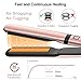 Flat Iron For Hair – Professional Ceramic Tourmaline Hair Straightener and Curler with 8 Adjustable Temp & Digital Controls for All Hair Types, 2 in 1 Straightens & Curls By Duomishu (Rose Gold)thumb 1