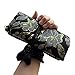 Wei Long Jewelry Roll,Travel Jewelry Roll Bag,Silk Embroidery Brocade Jewelry Organizer Case with Tie Close,(Peacock,Blue)(Golden Flower,Black)