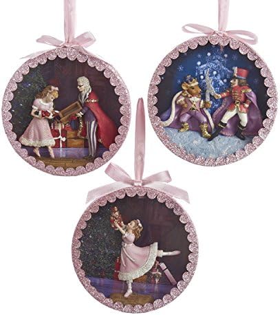 Nutcrackers - Nutcracker Suite Shadow Box Ornaments, 3 Assorted